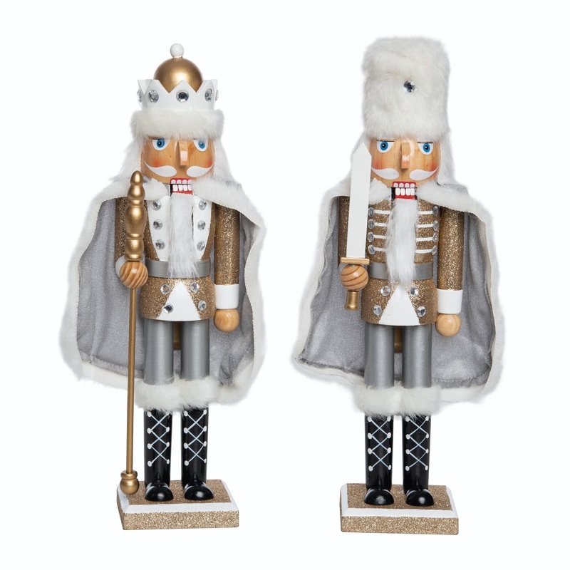Wooden 12 Nutcracker w/Cape