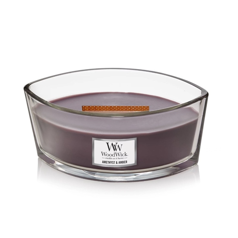 WoodWick Ellipse Candle – Amethyst & Amber