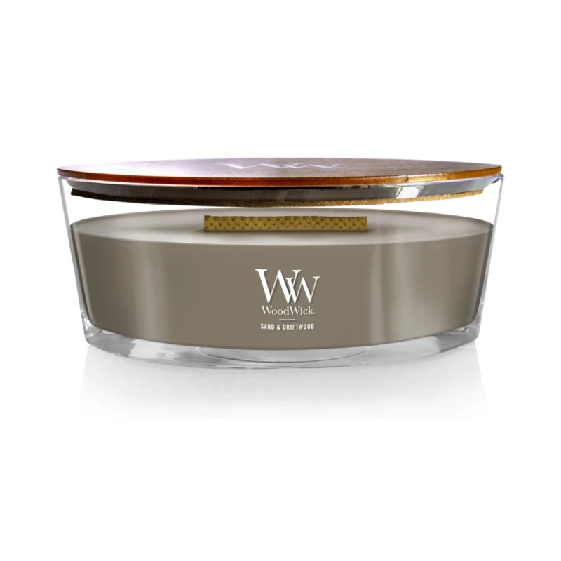 WoodWick Ellipse Candle – Sand & Driftwood
