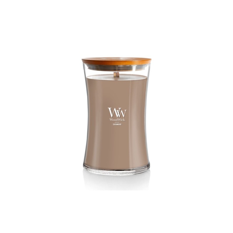WoodWick Large Hourglass Candle – Cashmere