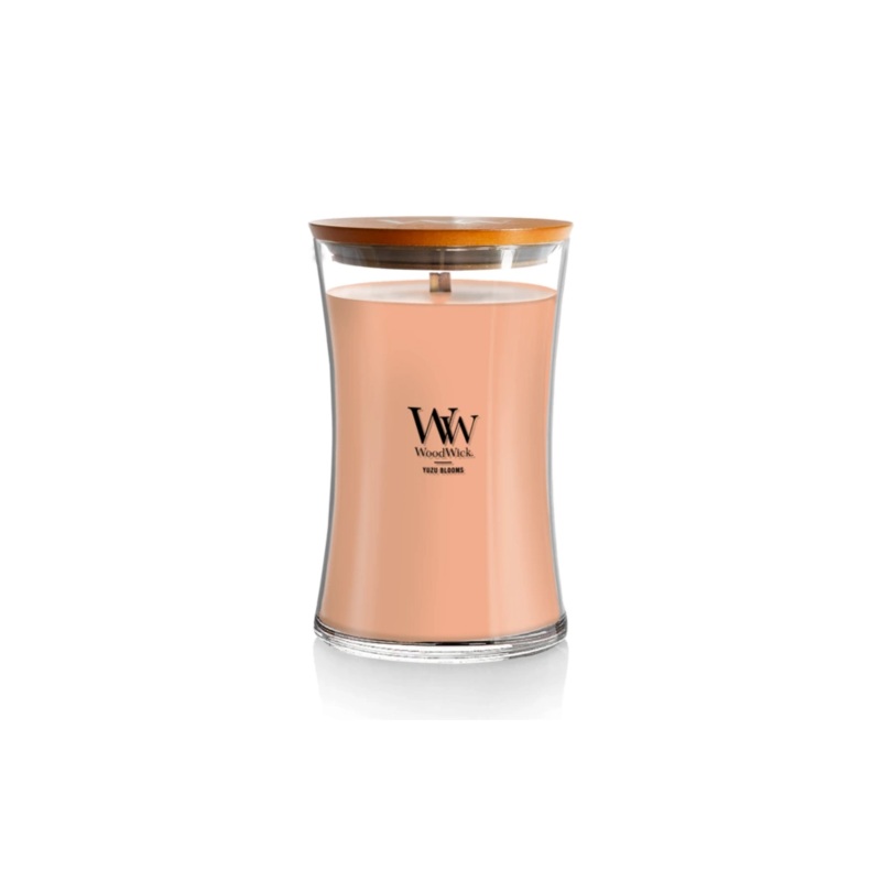 WoodWick Large Hourglass Candle – Yuzu Blooms
