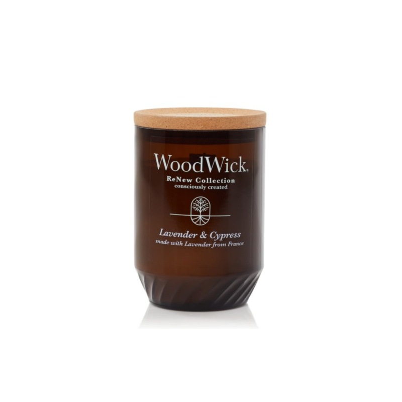 WoodWick Large ReNew Candle – Lavender & Cypress