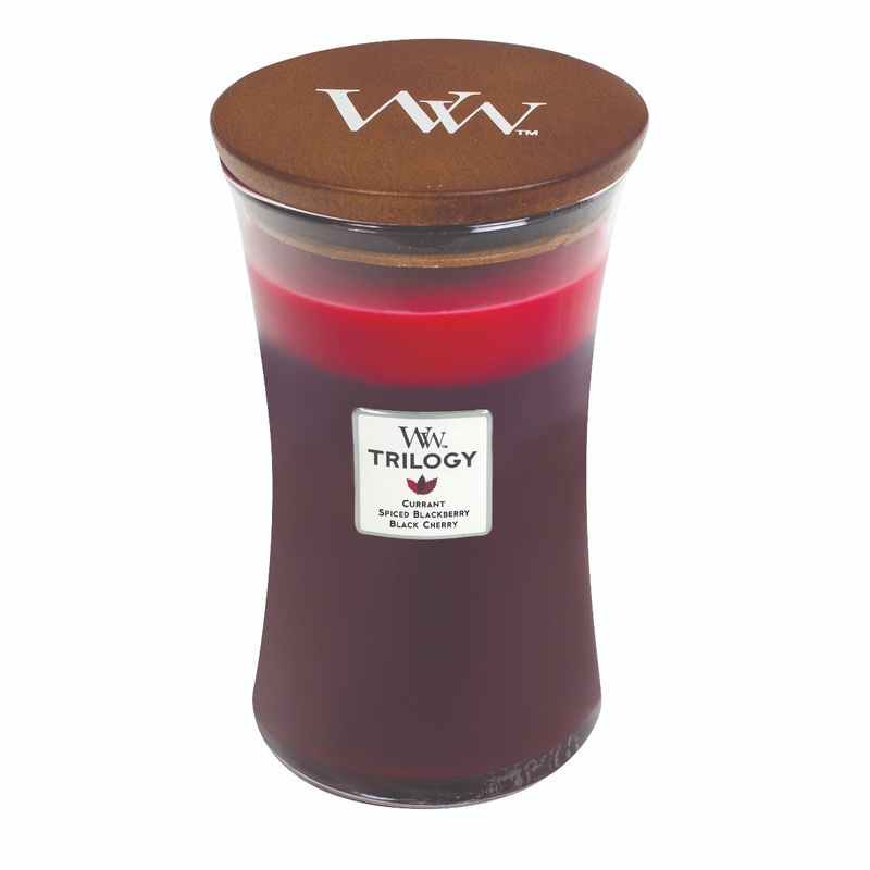 WoodWick Large Trilogy Hourglass Candle – Sun Ripened Berries Trilogy