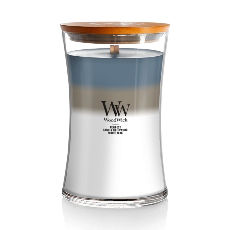 WoodWick Large Trilogy Hourglass Candle – Uncharted Waves