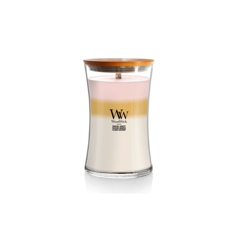 WoodWick Large Trilogy Hourglass Candles – Island Getaway