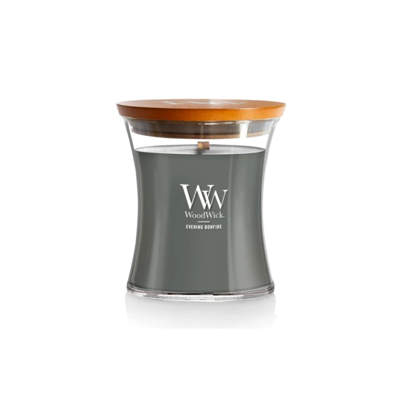 WoodWick Medium Hourglass Candle – Evening Bonfire
