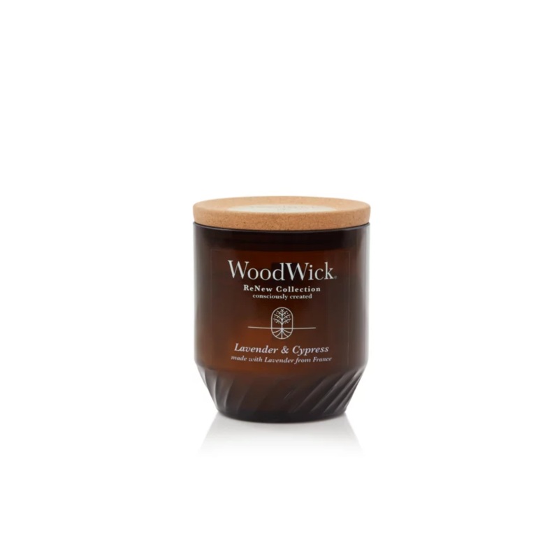 WoodWick Medium Hourglass Candle – Lavender & Cypress