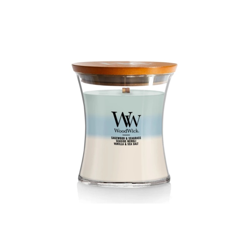 WoodWick Medium Hourglass Candle – Oceanic Trilogy