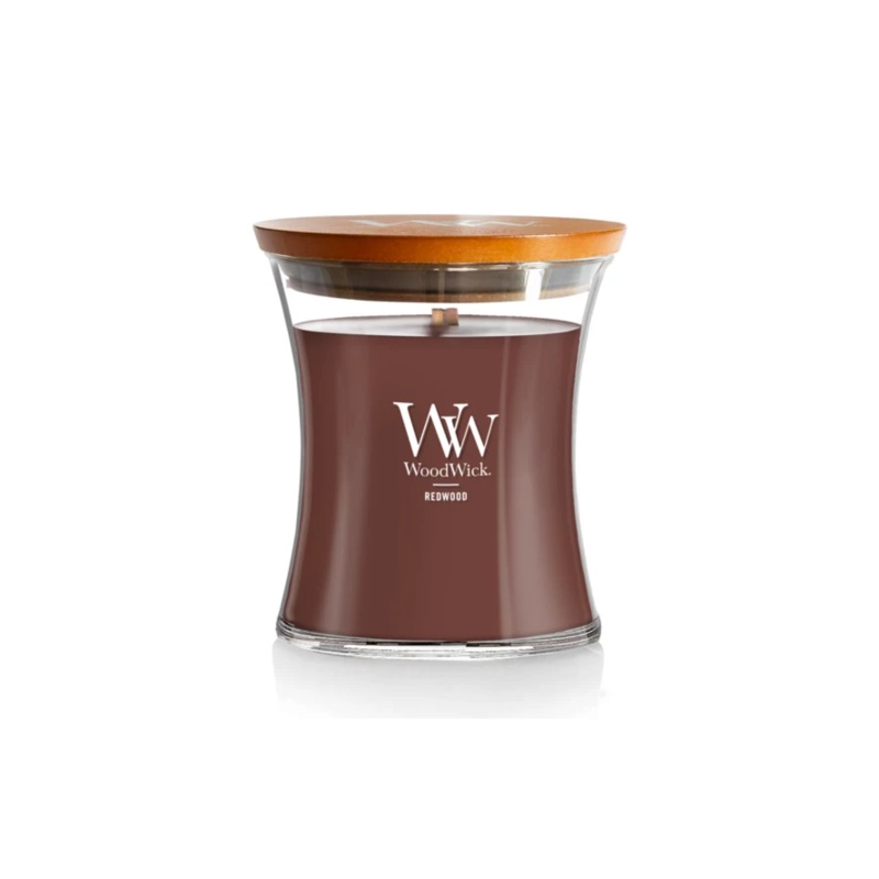 WoodWick Medium Hourglass Candle – Redwood