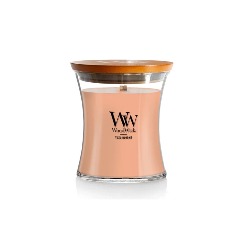 WoodWick Medium Hourglass Candle – Yuzu Blooms