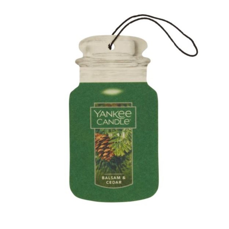 Yankee Candle Car Jar Car Freshener – Balsam & Cedar