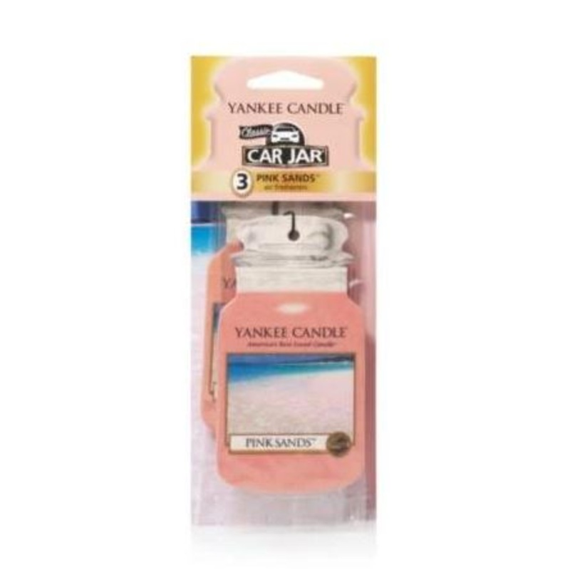 Yankee Candle Car Jar Car Freshener – Pink Sands – 3 Pack