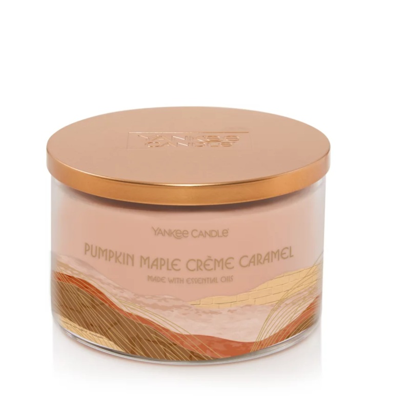 Yankee Candle Pumpkin Maple Crme Caramel 3-Wick Candle
