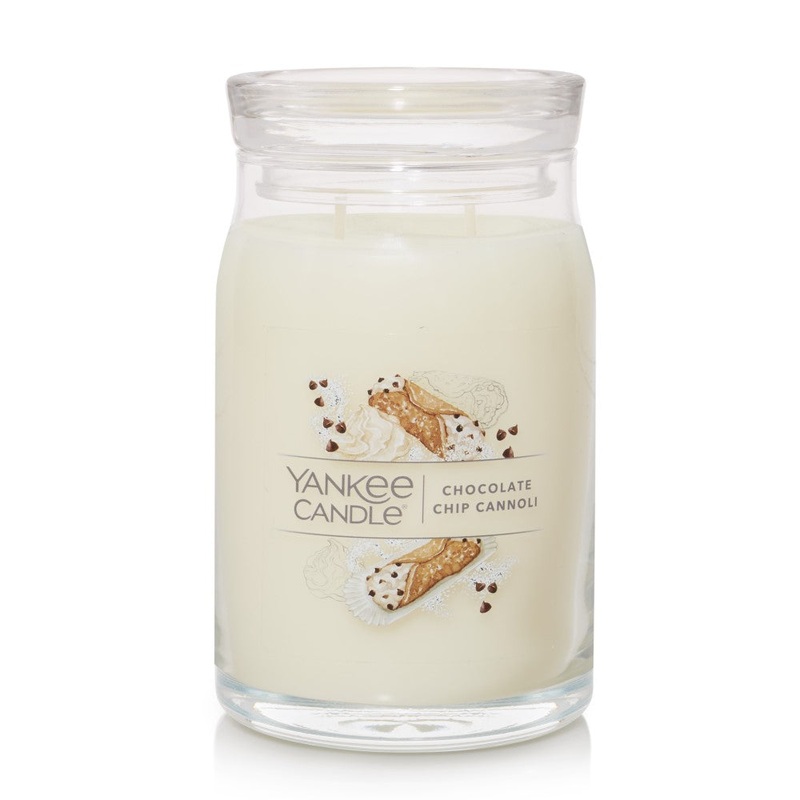Yankee Candle Signature Large Jar Candle – Chocolate Chip Cannoli