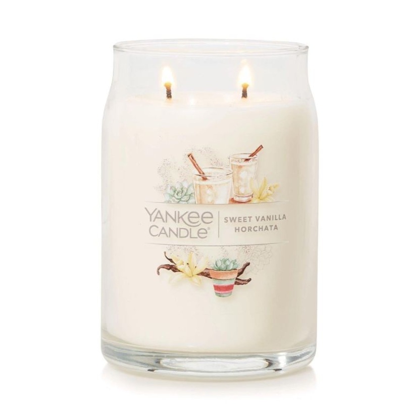 Yankee Candle Signature Large Jar Candle – Sweet Vanilla Horchata