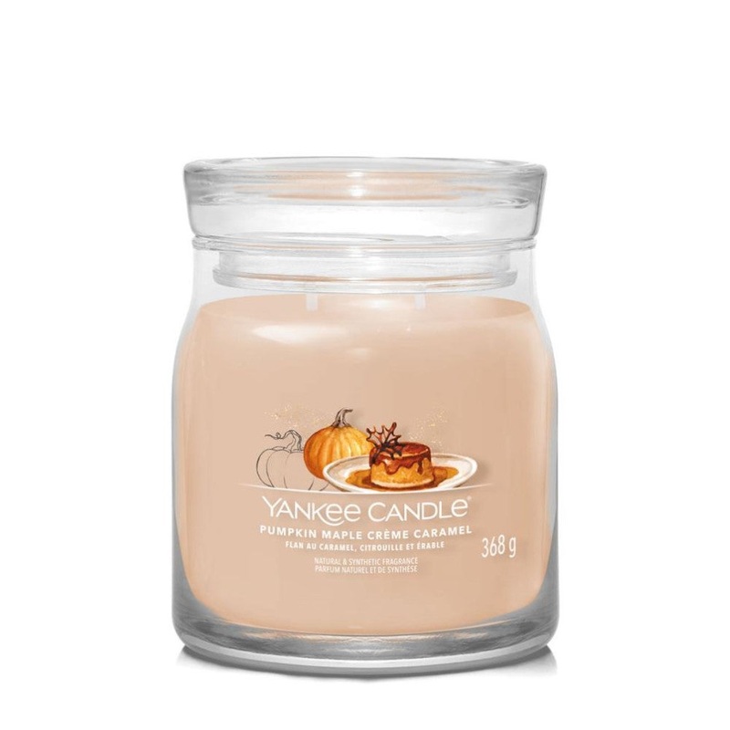 Yankee Candle Signature Medium Jar Candle – Pumpkin Maple Crme Caramel