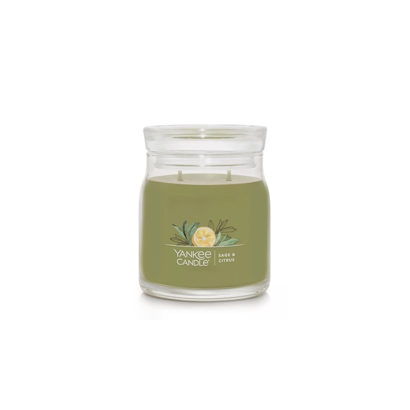Yankee Candle Signature Medium Jar Candle – Sage & Citrus