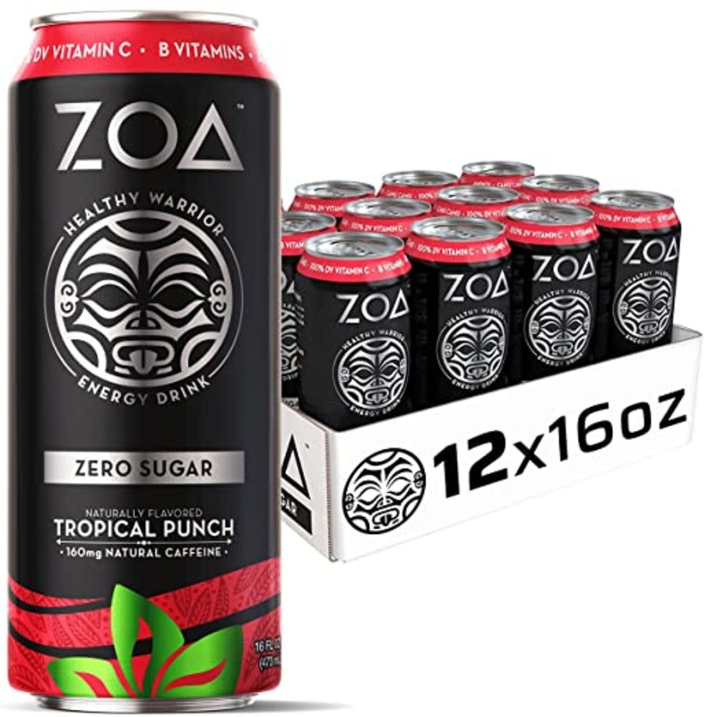 ZOA Zero Sugar Tropical Punch Energy Drink