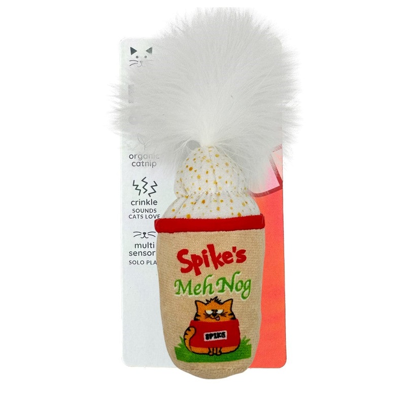 Huxley & Kent Spike’s Meh’ Nog Plush Cat Toy