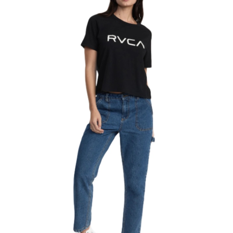 RVCA Womens Big RVCA Short Sleeve T-Shirt