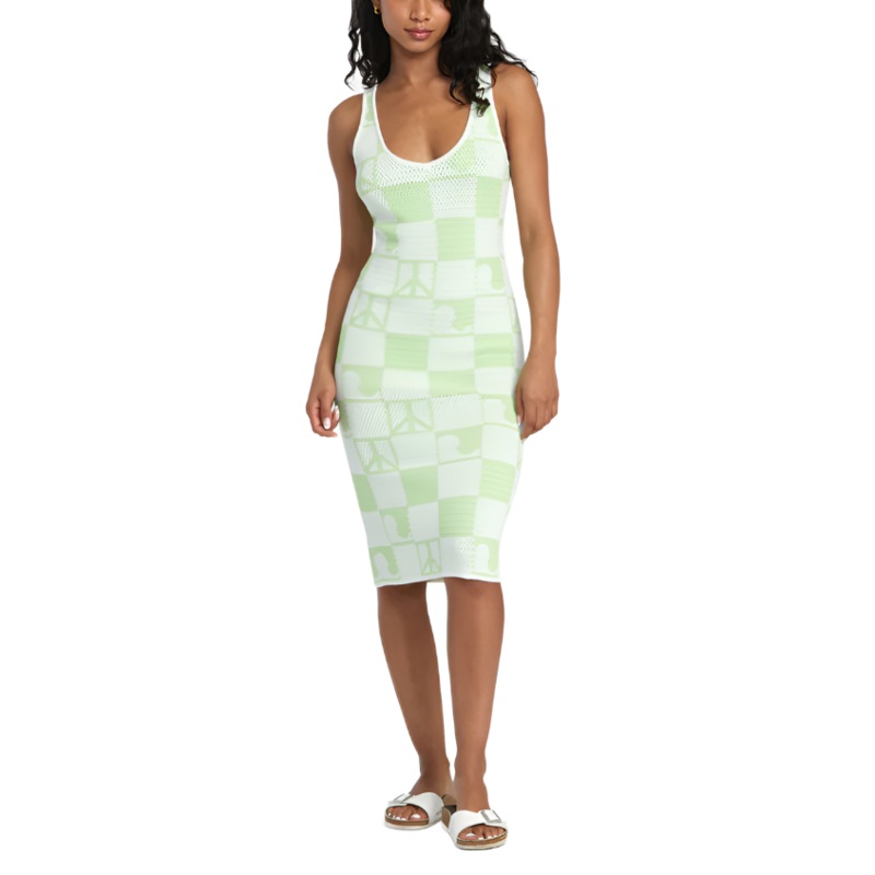 RVCA Womens Patched Sweater Dress