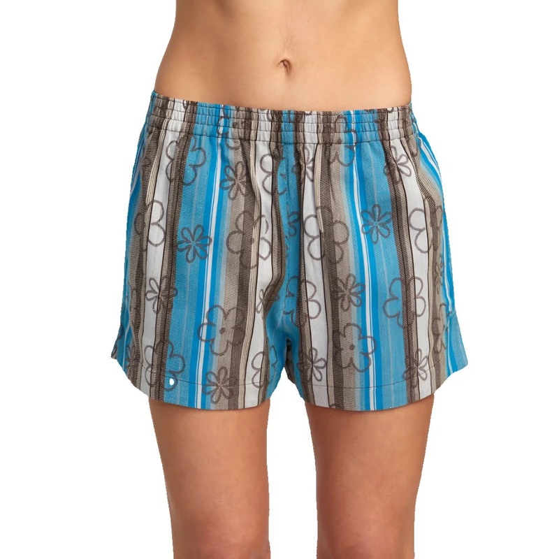 RVCA Womens Sawyer Stripe Elastic Shorts