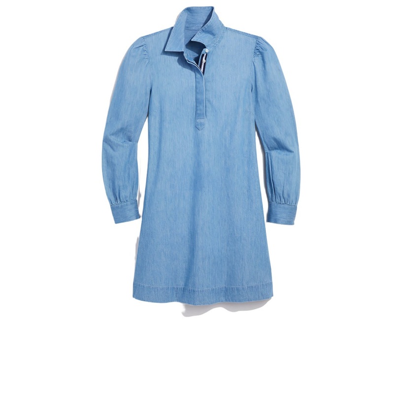 Vineyard Vines Womens Chambray Popover Dress