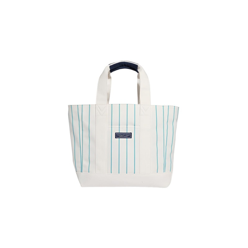 Vineyard Vines Womens Pinstripe Heritage Tote Handbag