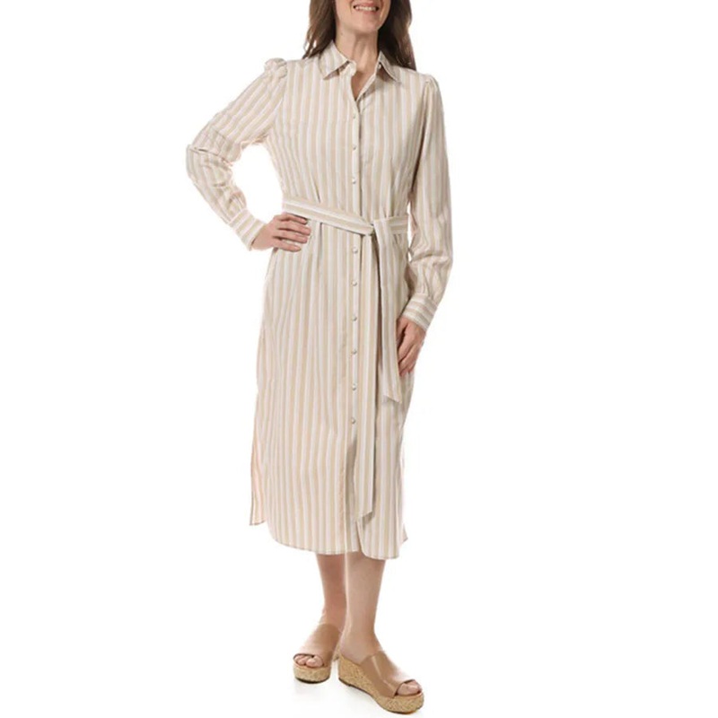 Vineyard Vines Womens Poplin Midi Shirt Dress