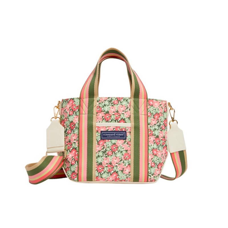 Vineyard Vines Womens Sea Breeze Floral Mini Heritage Tote Handbag
