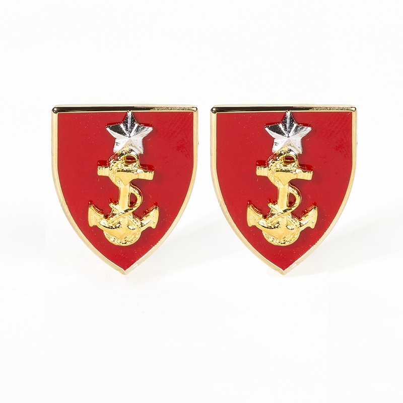Vanguard Crest-CG Academy Cadet Anchor On Red Shield