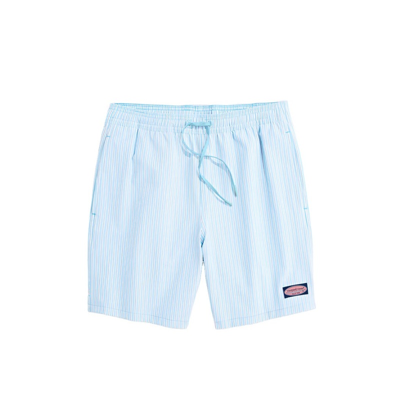 Vineyard Vines Mens 7″ Seersucker Chappy Swim Trunks