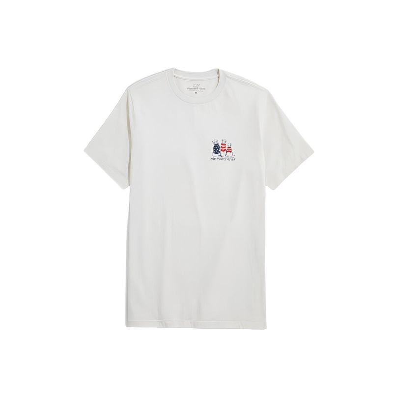 Vineyard Vines Mens Americana Dogs Short Sleeve T-Shirt