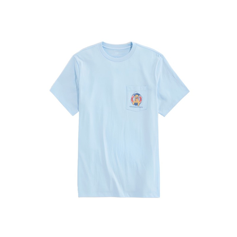 Vineyard Vines Mens Dog Life Ring Short Sleeve Pocket T-Shirt