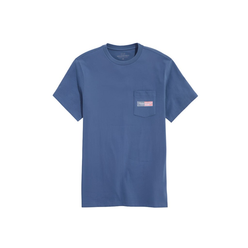 Vineyard Vines Mens USA Logo Box Short Sleeve T-Shirt
