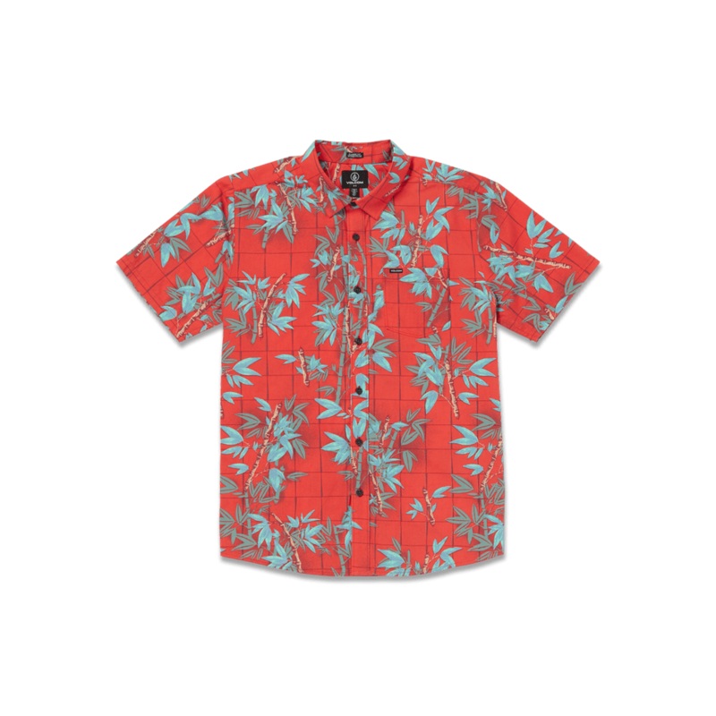 Volcom Mens Bamboozled Floral Short Sleeve Shirt