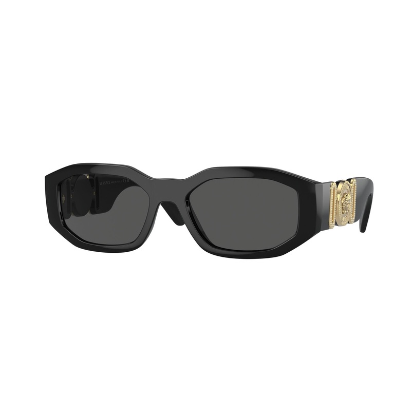 Versace Mens Non-Polarized Sunglasses – Black/Dark Grey
