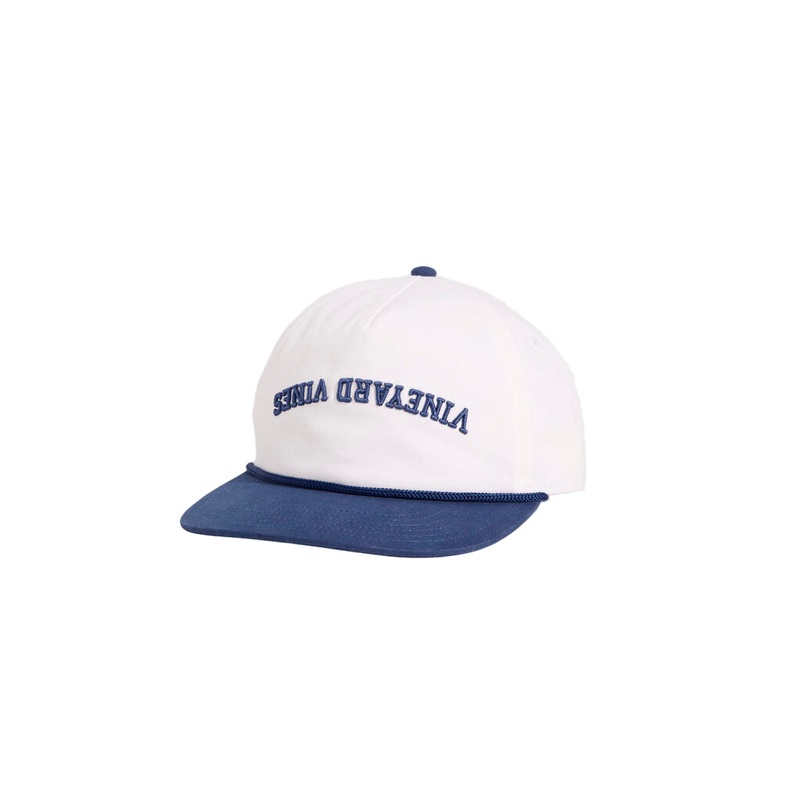 Vineyard Vines Mens Embroidered Upside Down Logo 5-Panel Hat