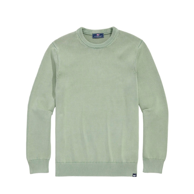 Vineyard Vines Mens Garment-Dyed Cotton Crewneck Sweater