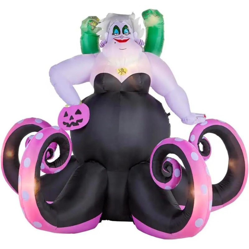 Animated Ursula with Eels Halloween Inflatable by Gemmy – $155