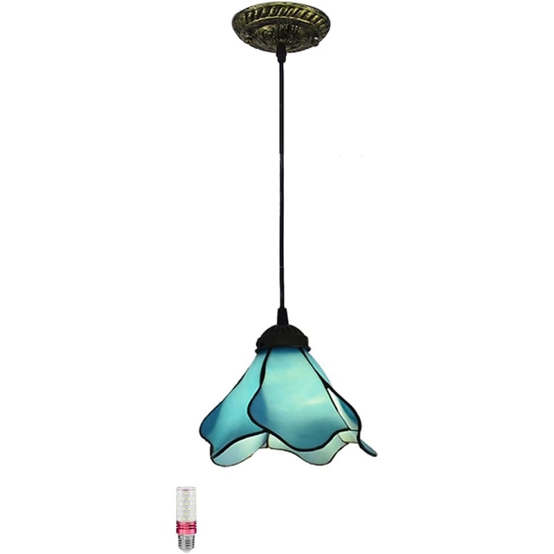 Tiffany Style Pendant Light, Decorative Hanging Light Fixture – $50