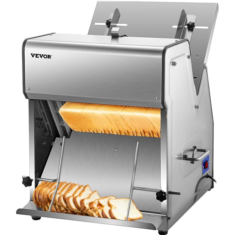 VEVOR Electric Bread Cutting Machine, 31 PCS Slices with 12mm Thickness (Out of box) – $360