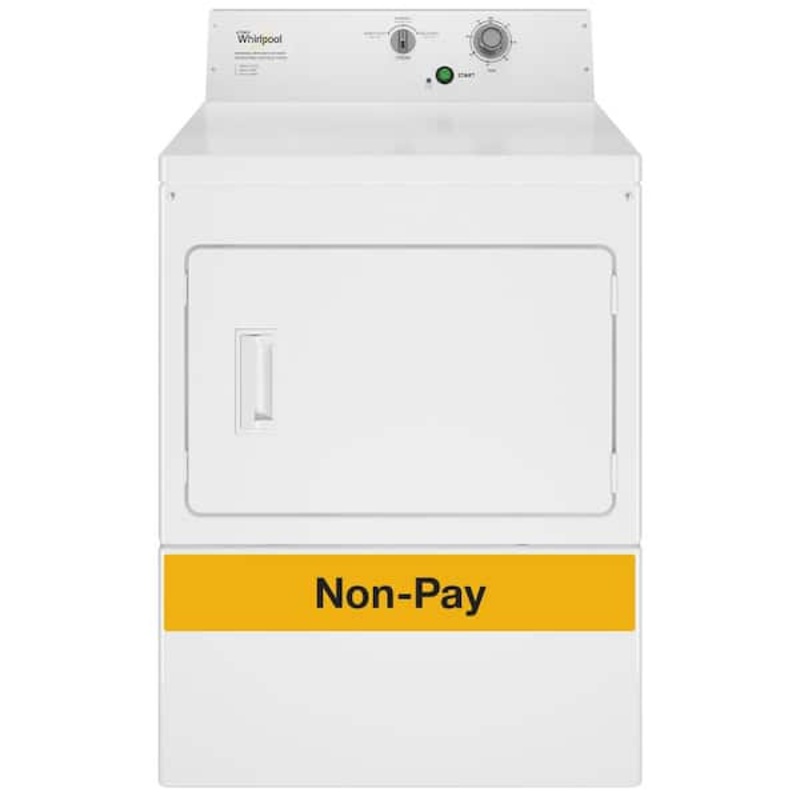 Whirlpool 7.4 cu. ft. 120-Volt White Commercial Gas Super-Capacity Dryer – $375