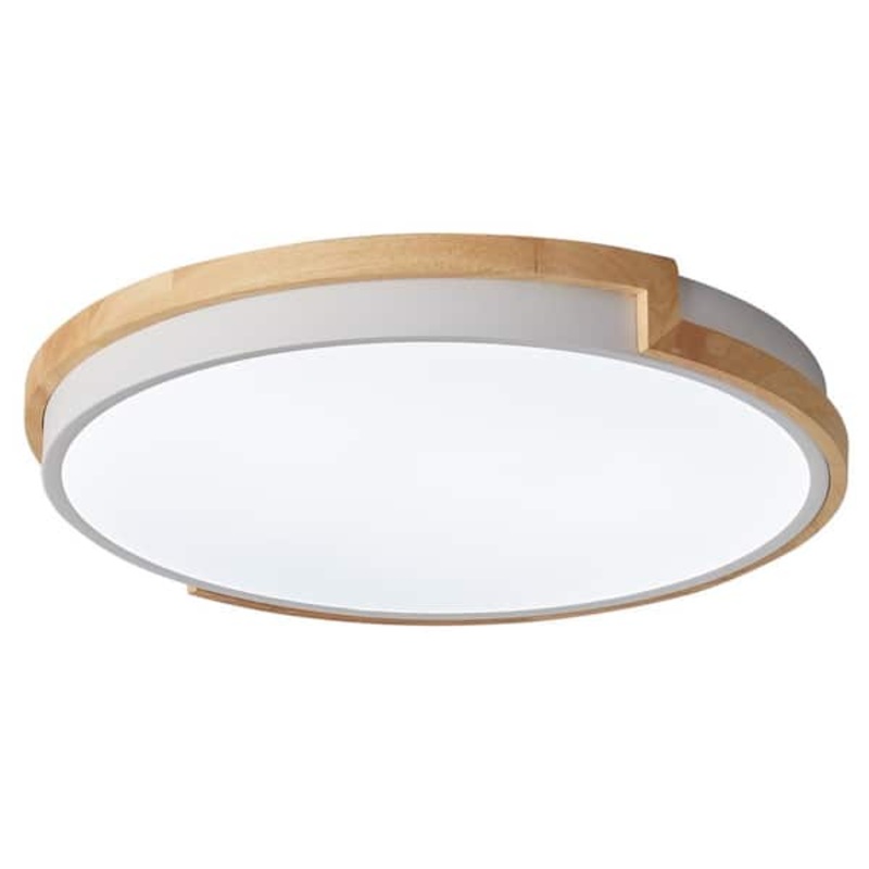 16.5 in. 1-Light Modern Minimalist Circle 25Watt LED Flush Mount Ceiling Light – $45