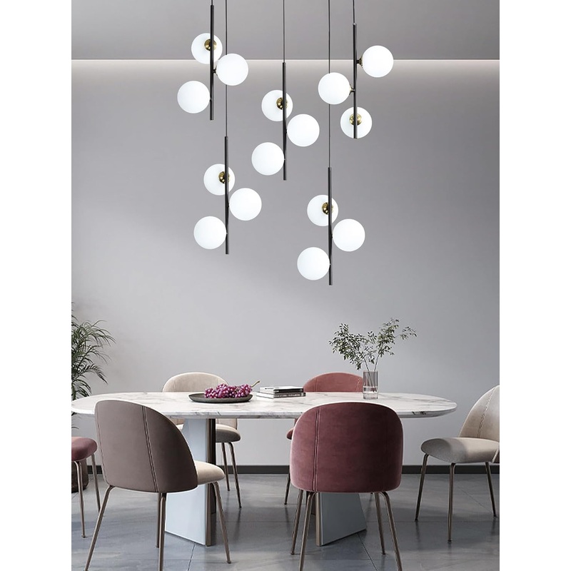 40″ LED Ceiling Light with G9 LED Bulbs 15 Lights Gold Sputnik Chandeliers – $200