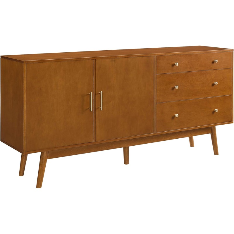 Walker Edison Mid-Century Modern Wood Kitchen Buffet Sideboard Entryway – $340
