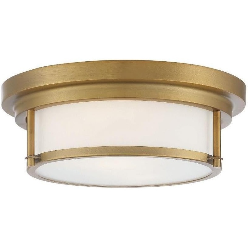 2 Light Flush Mount in Mid-Century Modern Style-4.5 Inches Tall and 13 Inches Wide – $55