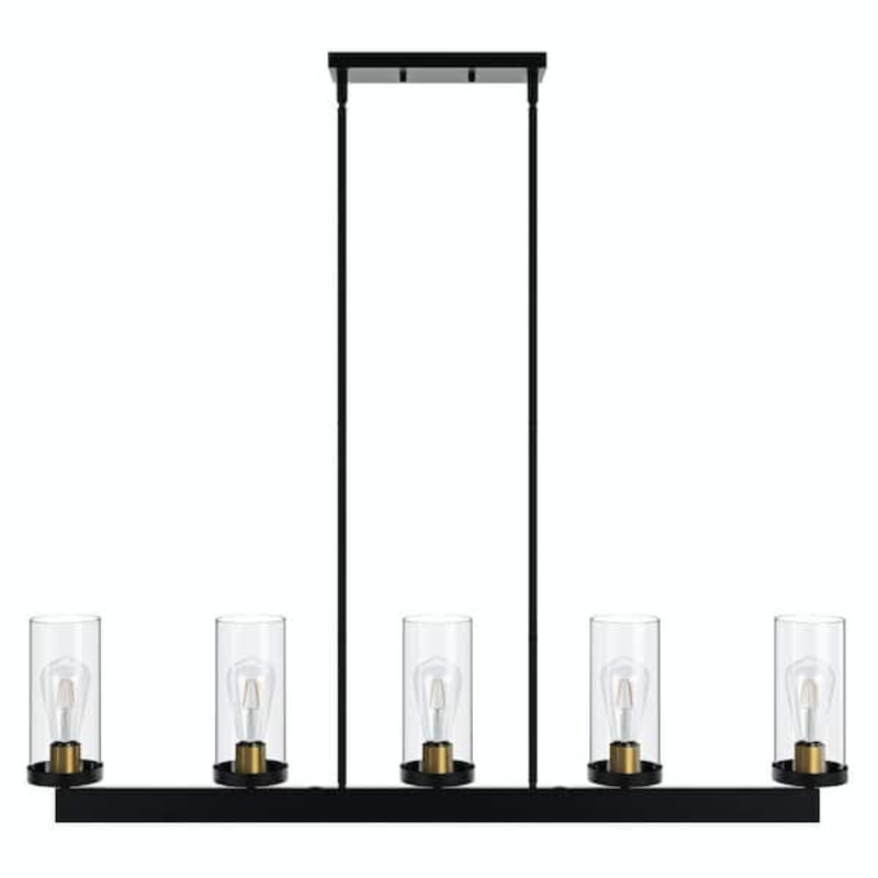 42.1 in. 5-Light Kitchen Island Linear Pendant Vintage Ceiling Hanging Lighting – $65