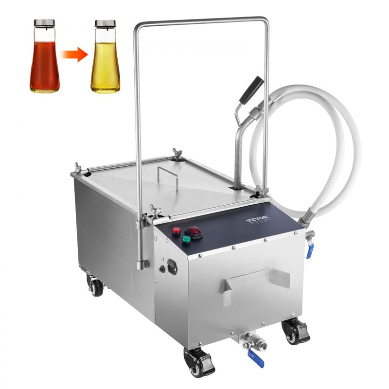 VEVOR Mobile Fryer Filter, 38L Oil Tank Capacity, Oil Filtration System  – $500