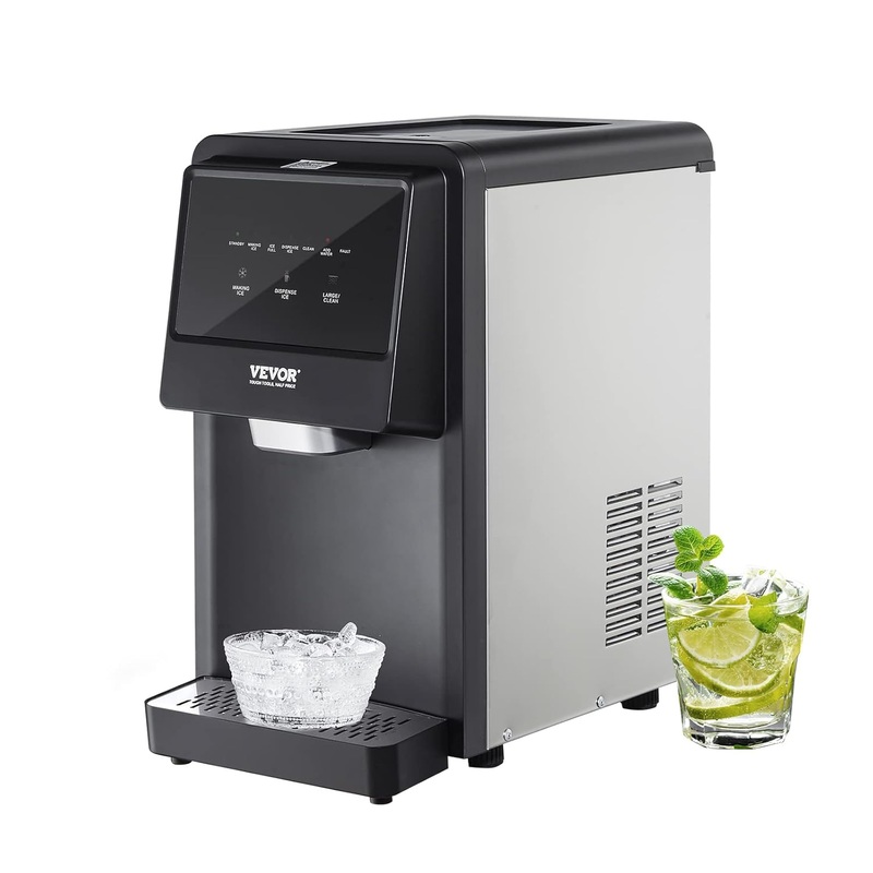 VEVOR Nugget Ice Maker, 62lbs in 24 Hours, Auto Dispense Self Cleaning Countertop – $285